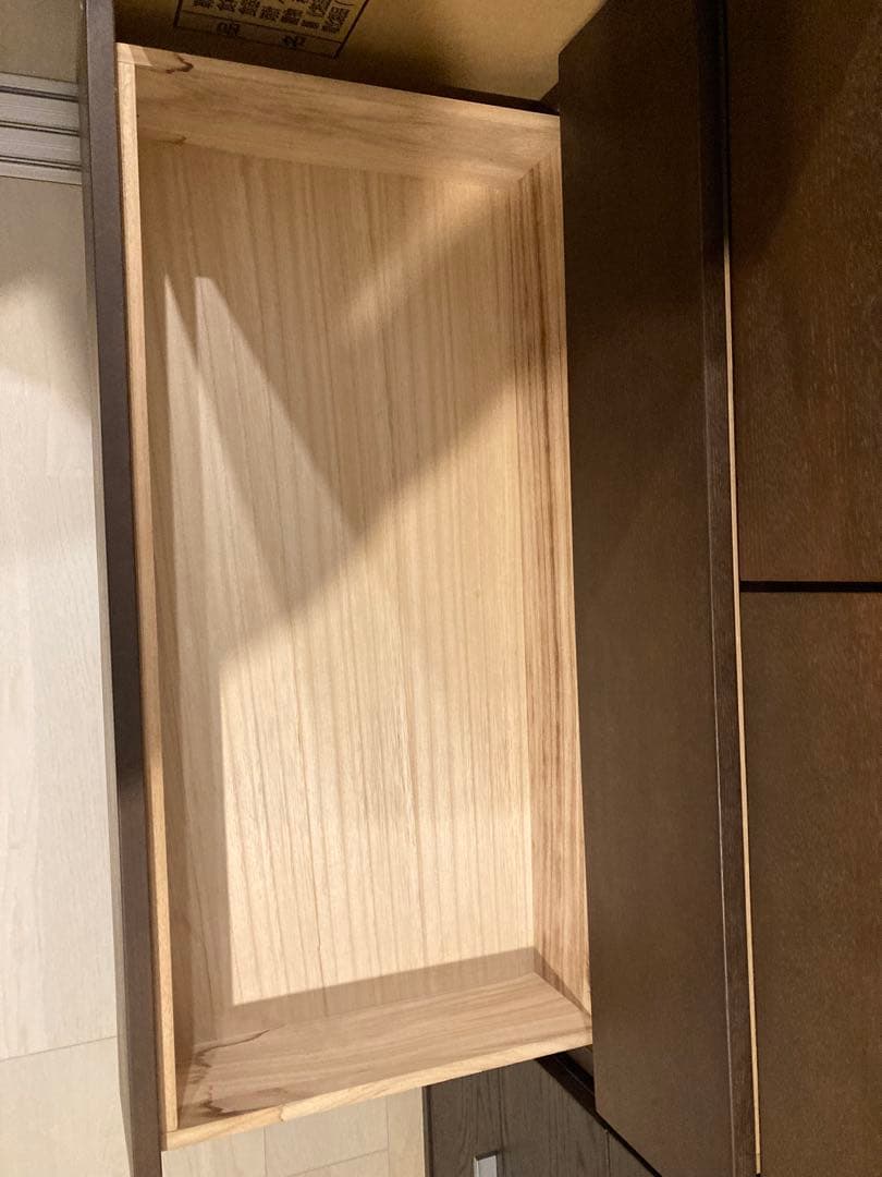 無印　タンス　タモ材