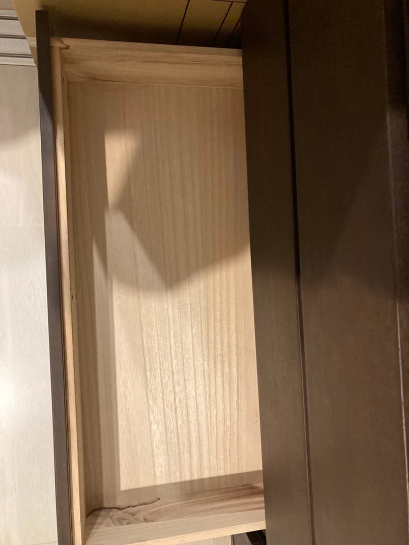 無印　タンス　タモ材