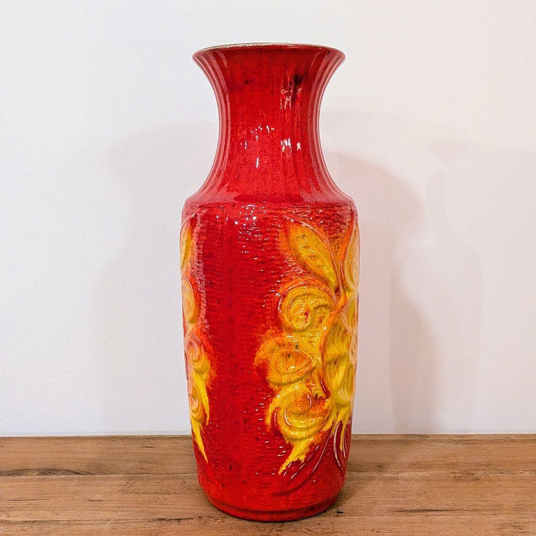 西ドイツ陶器　Fat Lava　ミッドセンチュリー　花器