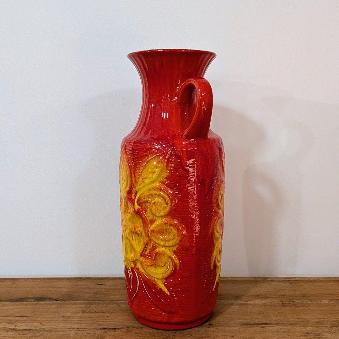 西ドイツ陶器　Fat Lava　ミッドセンチュリー　花器