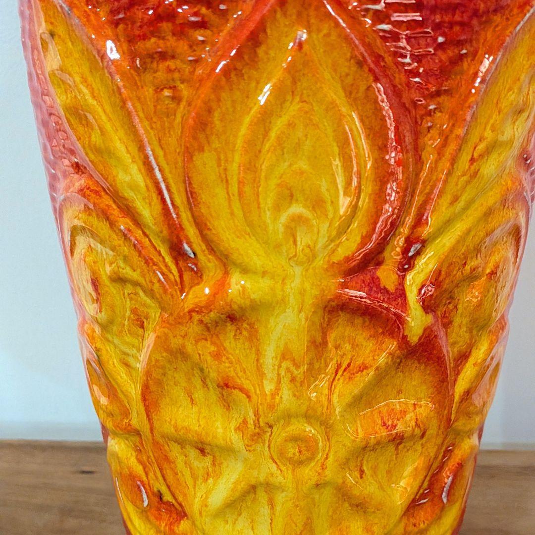 西ドイツ陶器　Fat Lava　ミッドセンチュリー　花器