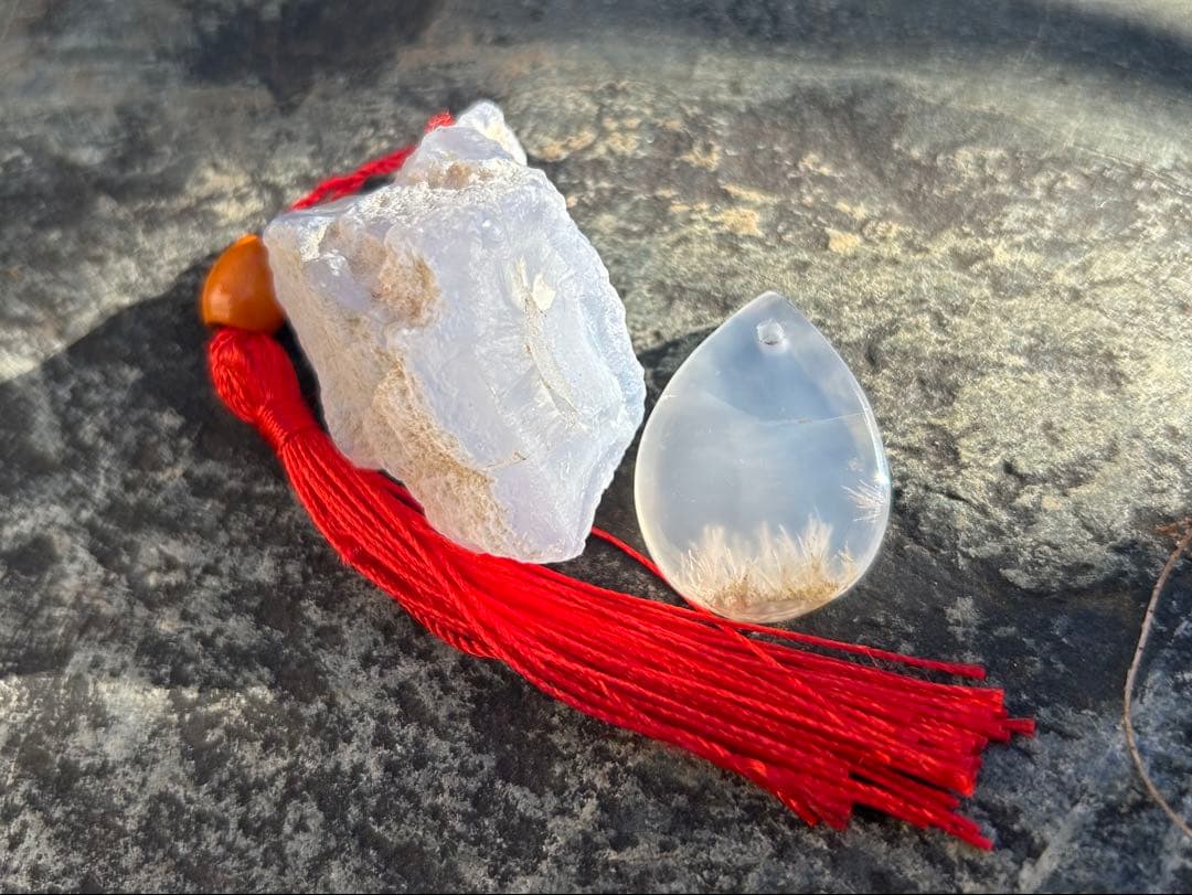 錦石　青森産　青メノウルース