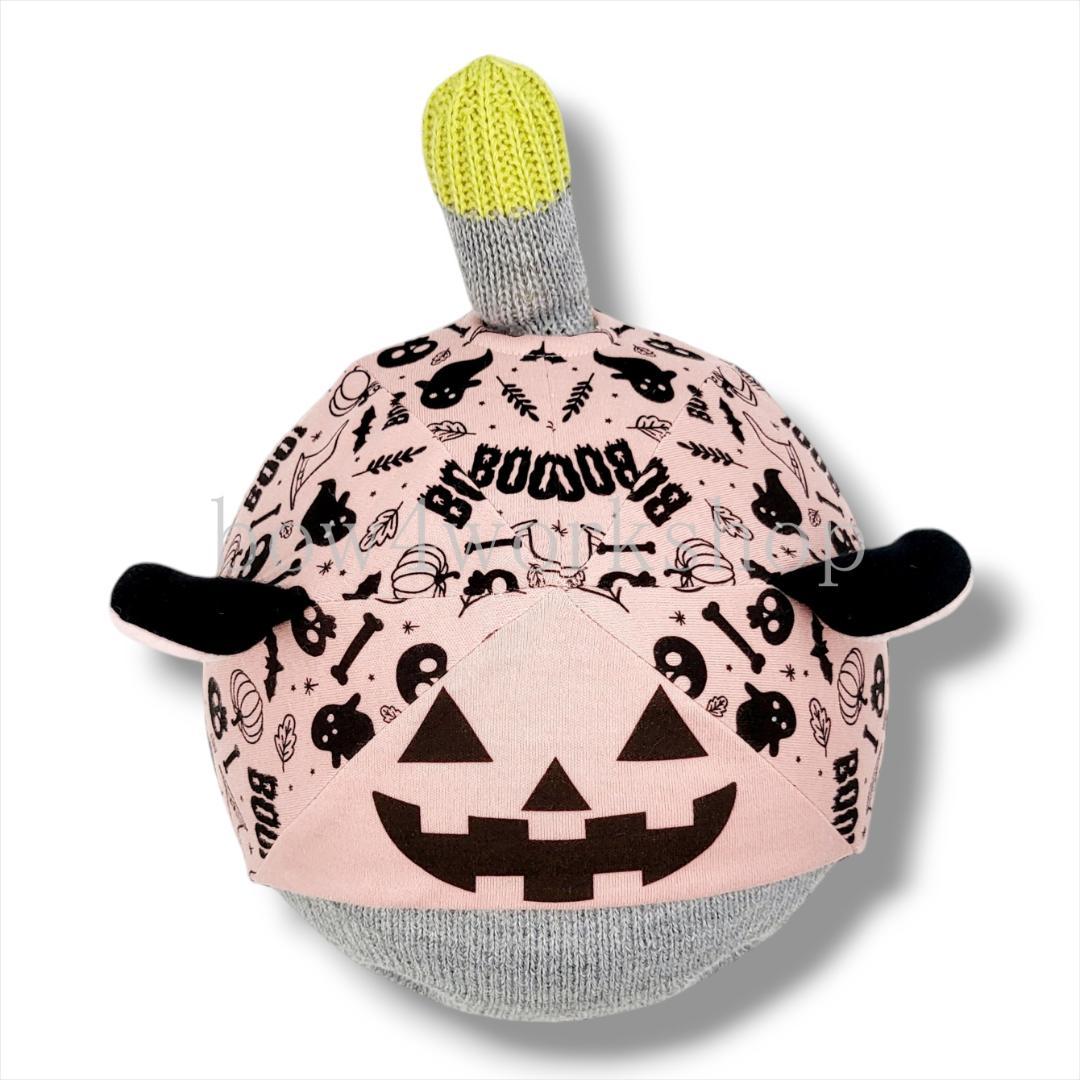 NICOBO（ニコボ）の服ハンドメイド  ハロウィン総柄プリント服 （猫耳付き）