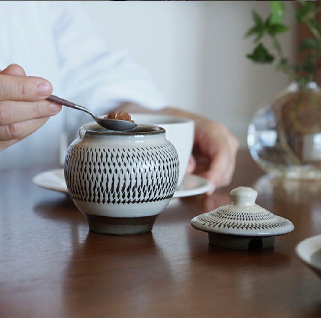 【新品未使用】小鹿田焼　1合薬味壺セット