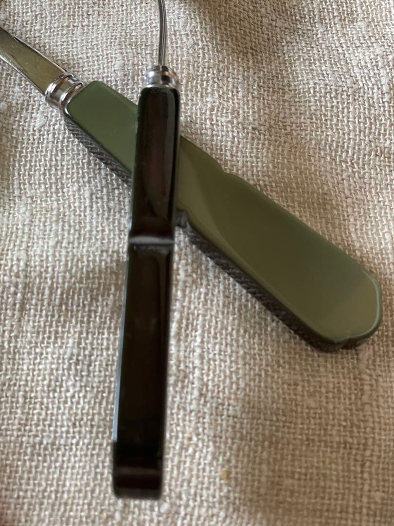 SABRE サーブル スプーン & フォーク 4本 19.5㎝ ピンク カーキ