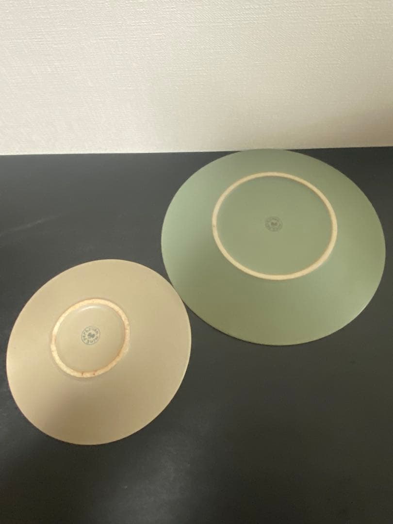 新品mina perhonen グリーン 大ブラウン小　２枚セットミナペルホネン