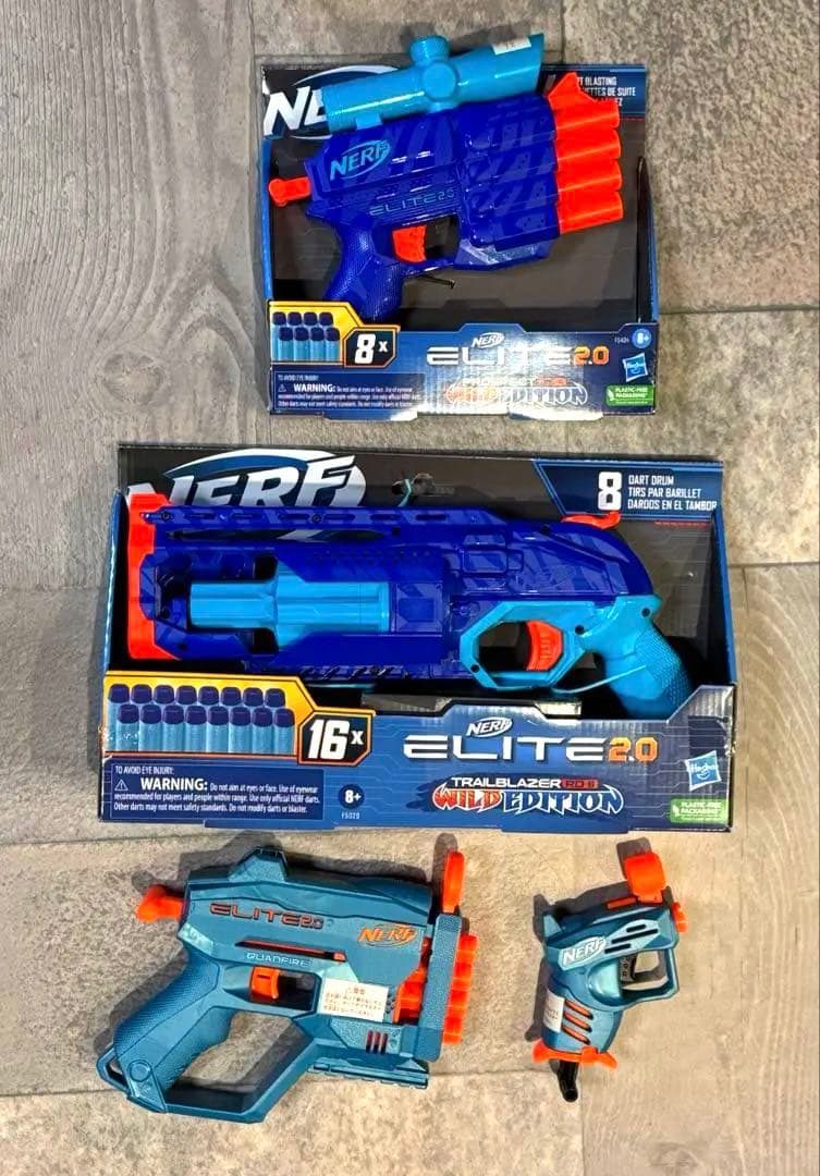 ヤン様NERF ELITE 2.0トイガン6点セット 48玉付き　美品まとめ買い