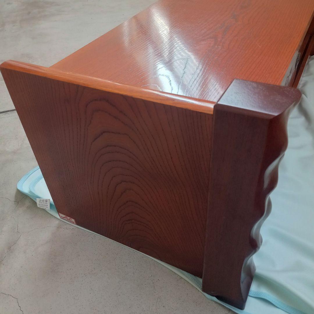 ​【美品】曙工芸 アケボノ 文机 ローボード 和家具 梅彫刻 飾り棚