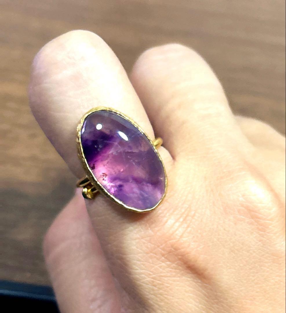 Bijumam ビジュマム アメジスト 真鍮 リング