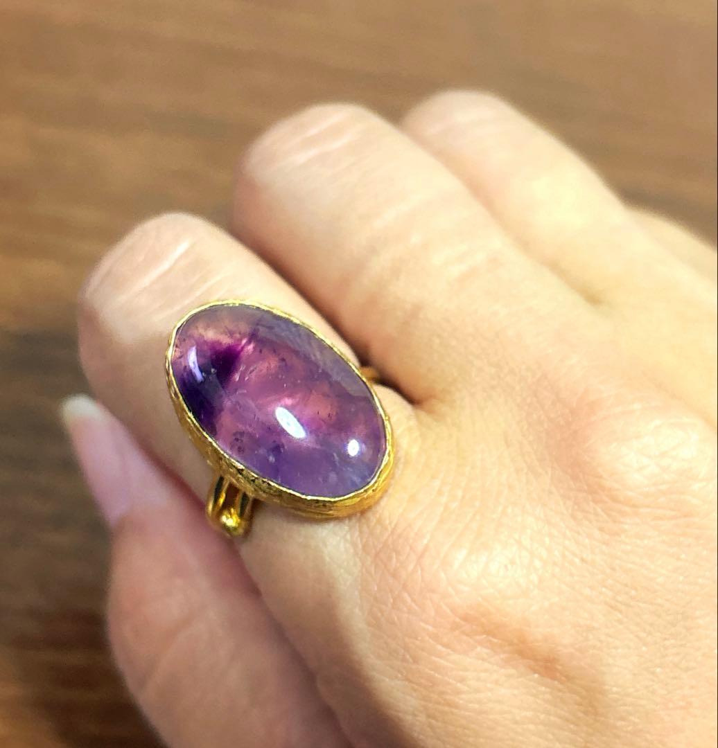 Bijumam ビジュマム アメジスト 真鍮 リング