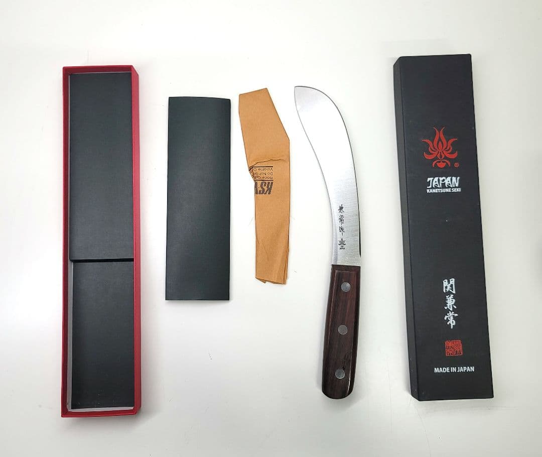 関兼常作 ローズ柄 皮剥ぎ 170mm KC-334 日本製