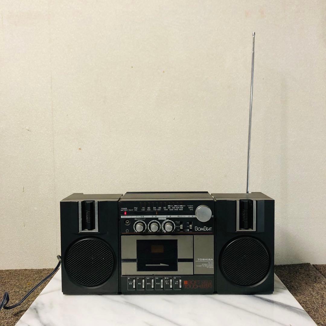 J5 東芝 TOSHIBA ステレオラジオカセットレコーダー 昭和レトロ品