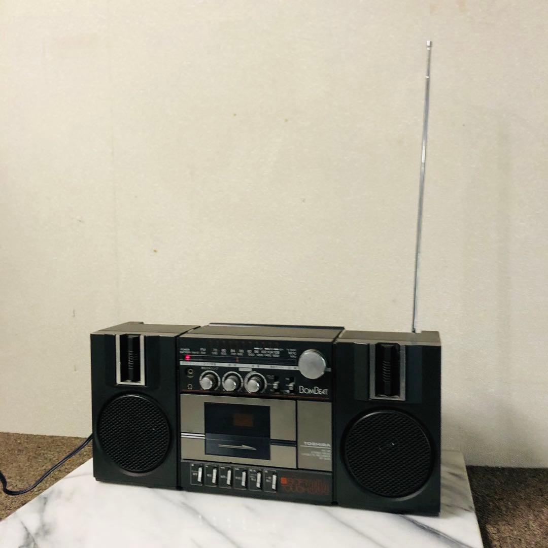 J5 東芝 TOSHIBA ステレオラジオカセットレコーダー 昭和レトロ品