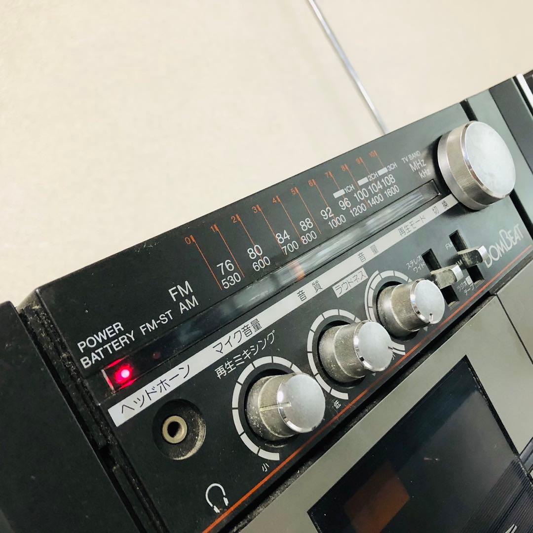J5 東芝 TOSHIBA ステレオラジオカセットレコーダー 昭和レトロ品