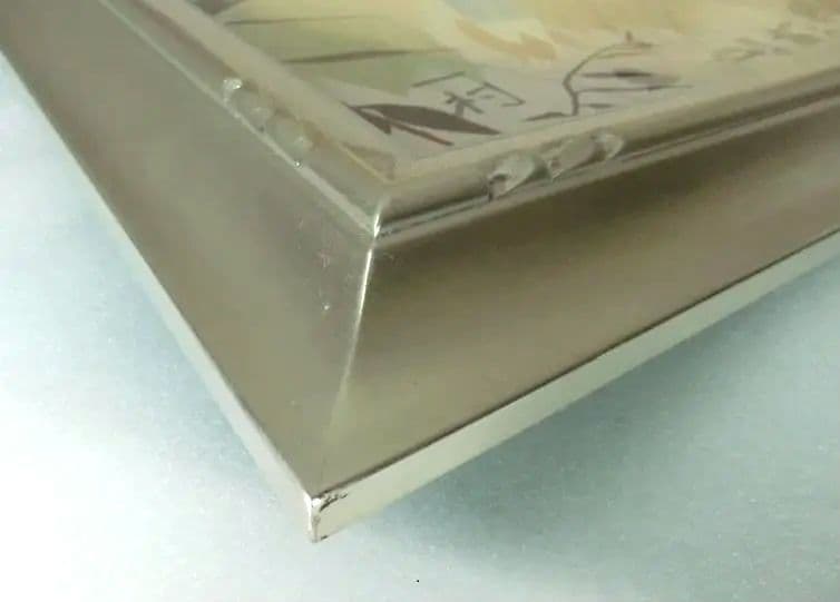 田中一村　額付「忍冬に尾長」油彩　模写