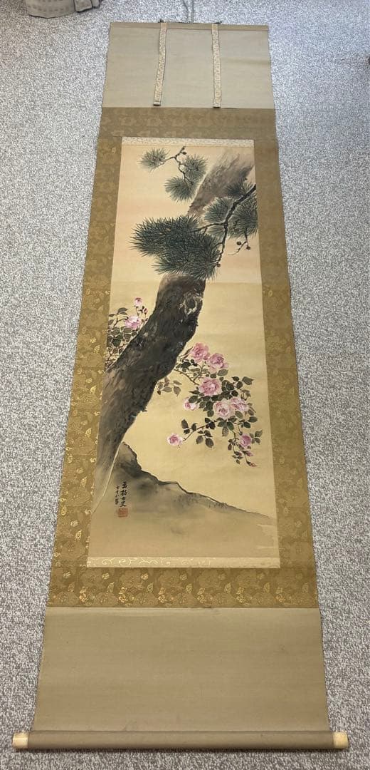 掛軸　女流作家 跡見玉枝 古美術　日本画