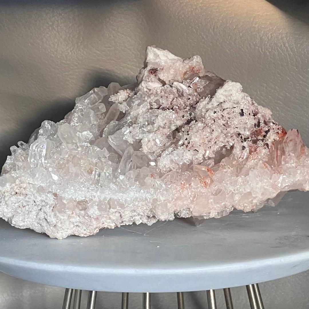 Bigサイズ✴︎1kg 両面結晶✴︎ヒマラヤクォーツ✴︎ピンクマニカラン クラスター