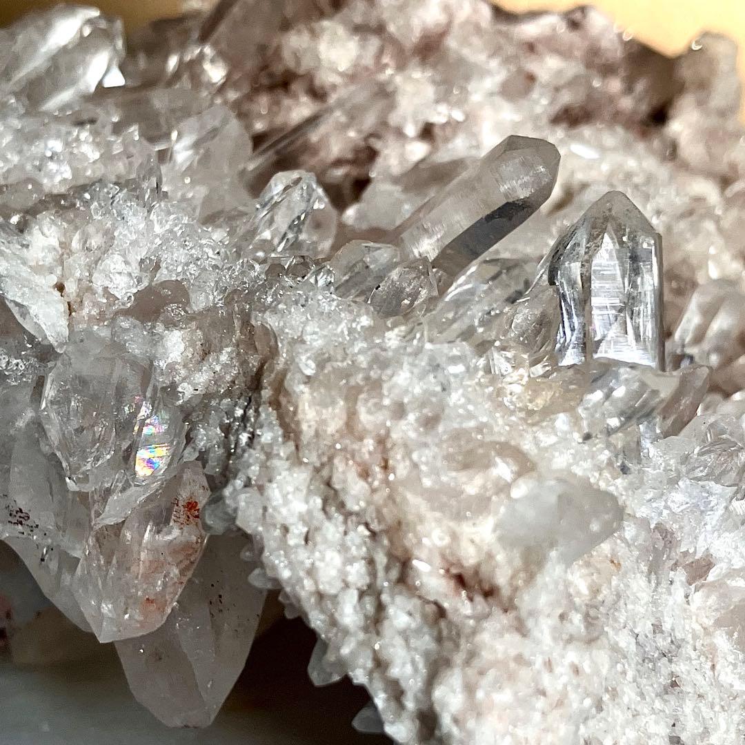 Bigサイズ✴︎1kg 両面結晶✴︎ヒマラヤクォーツ✴︎ピンクマニカラン クラスター