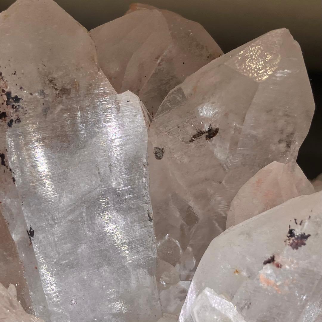 Bigサイズ✴︎1kg 両面結晶✴︎ヒマラヤクォーツ✴︎ピンクマニカラン クラスター