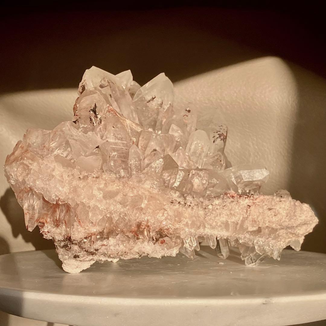 Bigサイズ✴︎1kg 両面結晶✴︎ヒマラヤクォーツ✴︎ピンクマニカラン クラスター