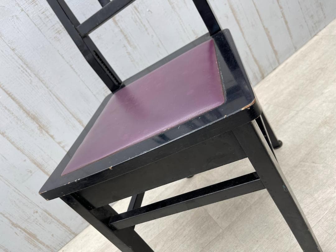 トムソン椅子 黒 高さ調整可能 ピアノ椅子 アップライト グランドピアノ