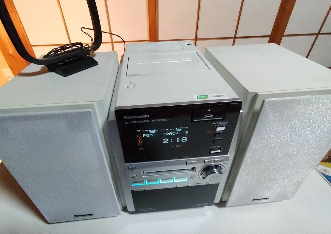 panasonicミニコンポSA-PM730SDリモコン取扱い説明書付き