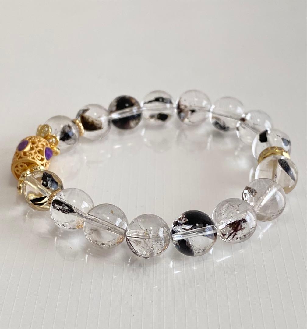 スギライトパーツ×ヒマラヤエレスチャルデザインブレス