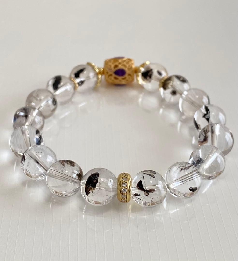 スギライトパーツ×ヒマラヤエレスチャルデザインブレス