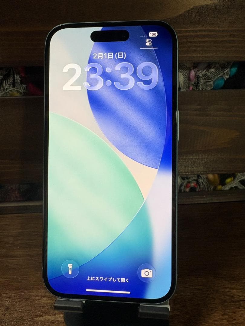 【超美品】iPhone16 バッテリー100% 128GB ティール