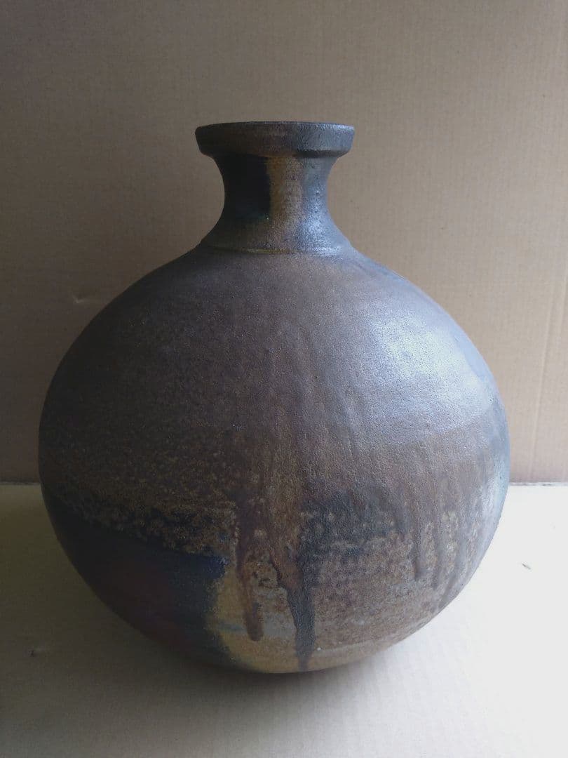 茶道具　期間限定特価　備前焼　壺（南燦窯）花入