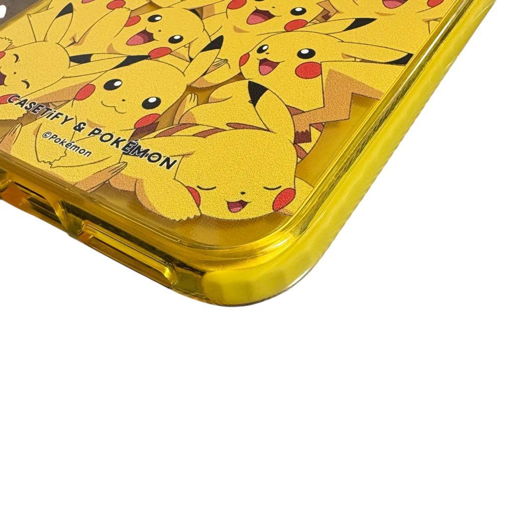 CASETiFY ポケモン iPhoneケース ピカチュウ 総柄 黄色 美品