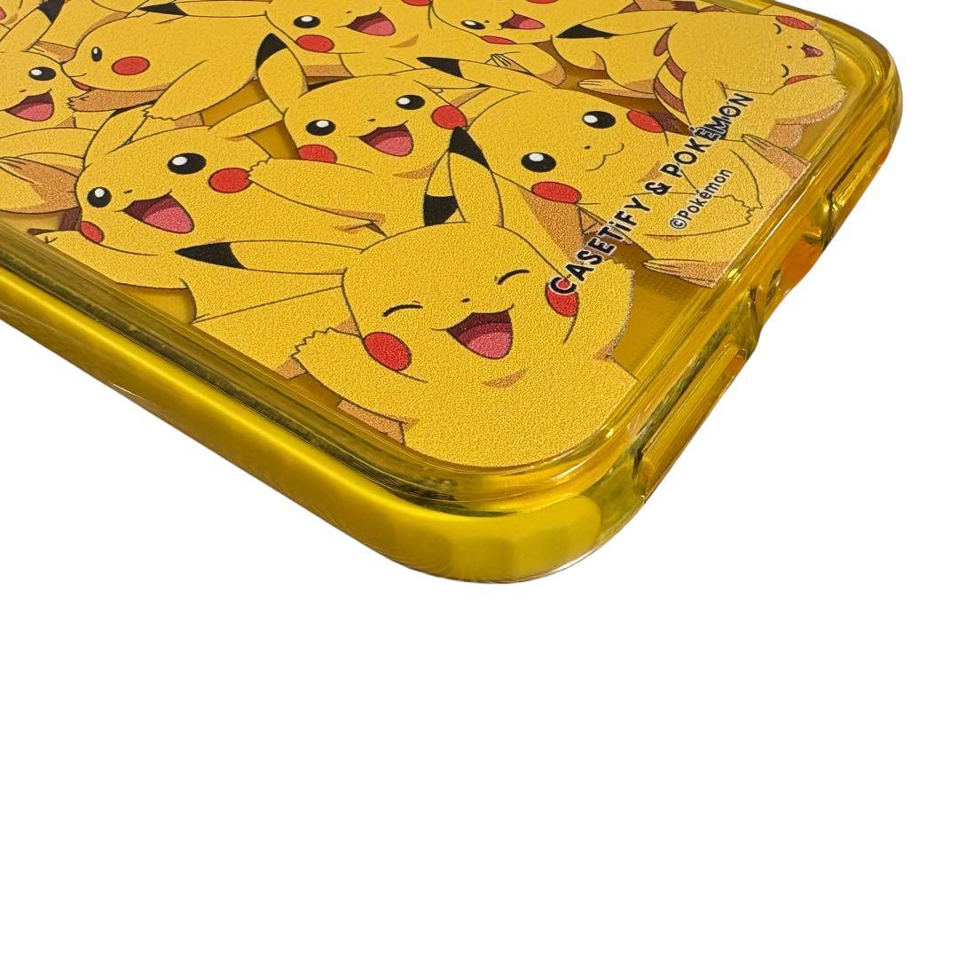 CASETiFY ポケモン iPhoneケース ピカチュウ 総柄 黄色 美品