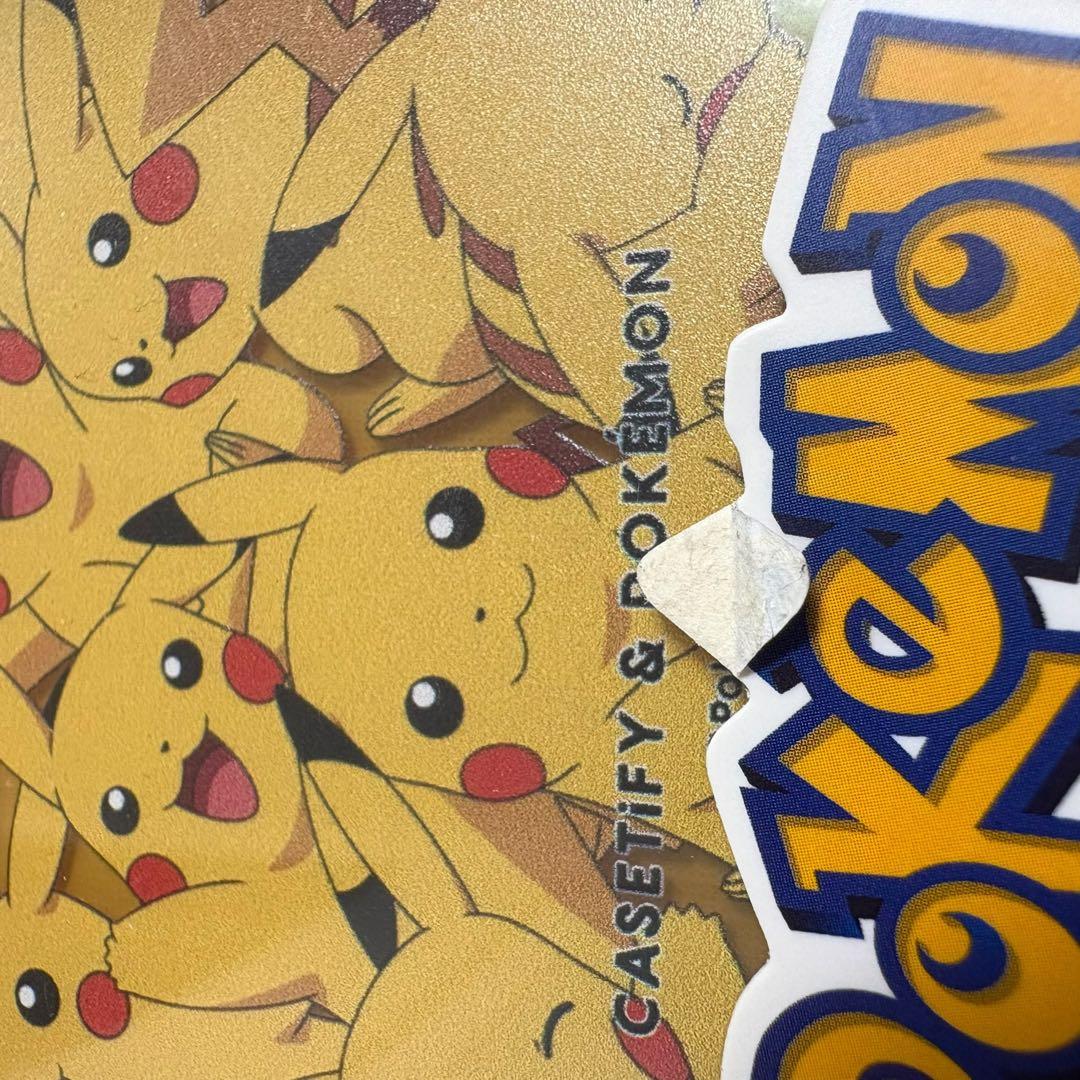 CASETiFY ポケモン iPhoneケース ピカチュウ 総柄 黄色 美品