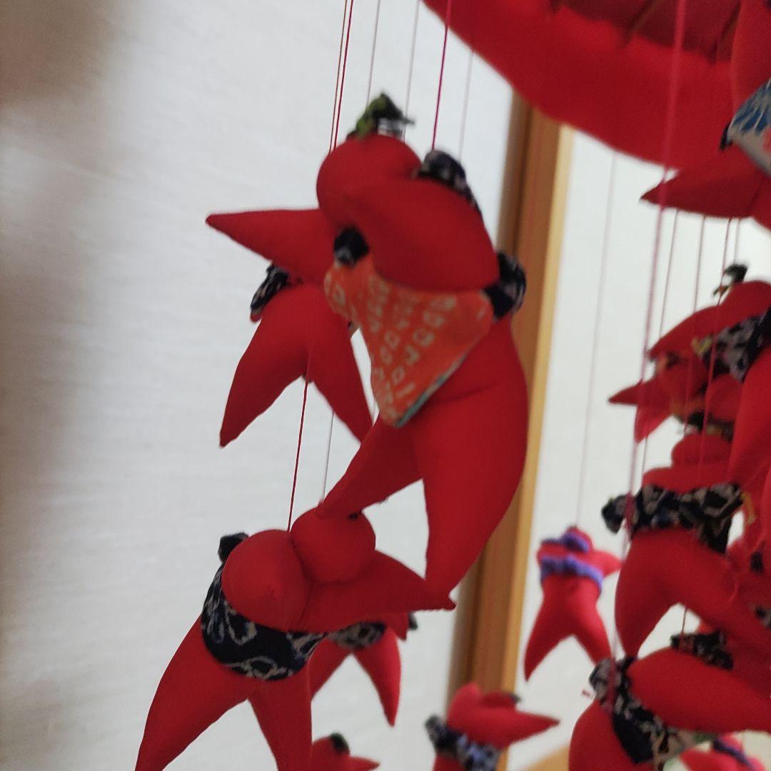 希少　二重層　ちりめん細工　傘福　さるほぼ