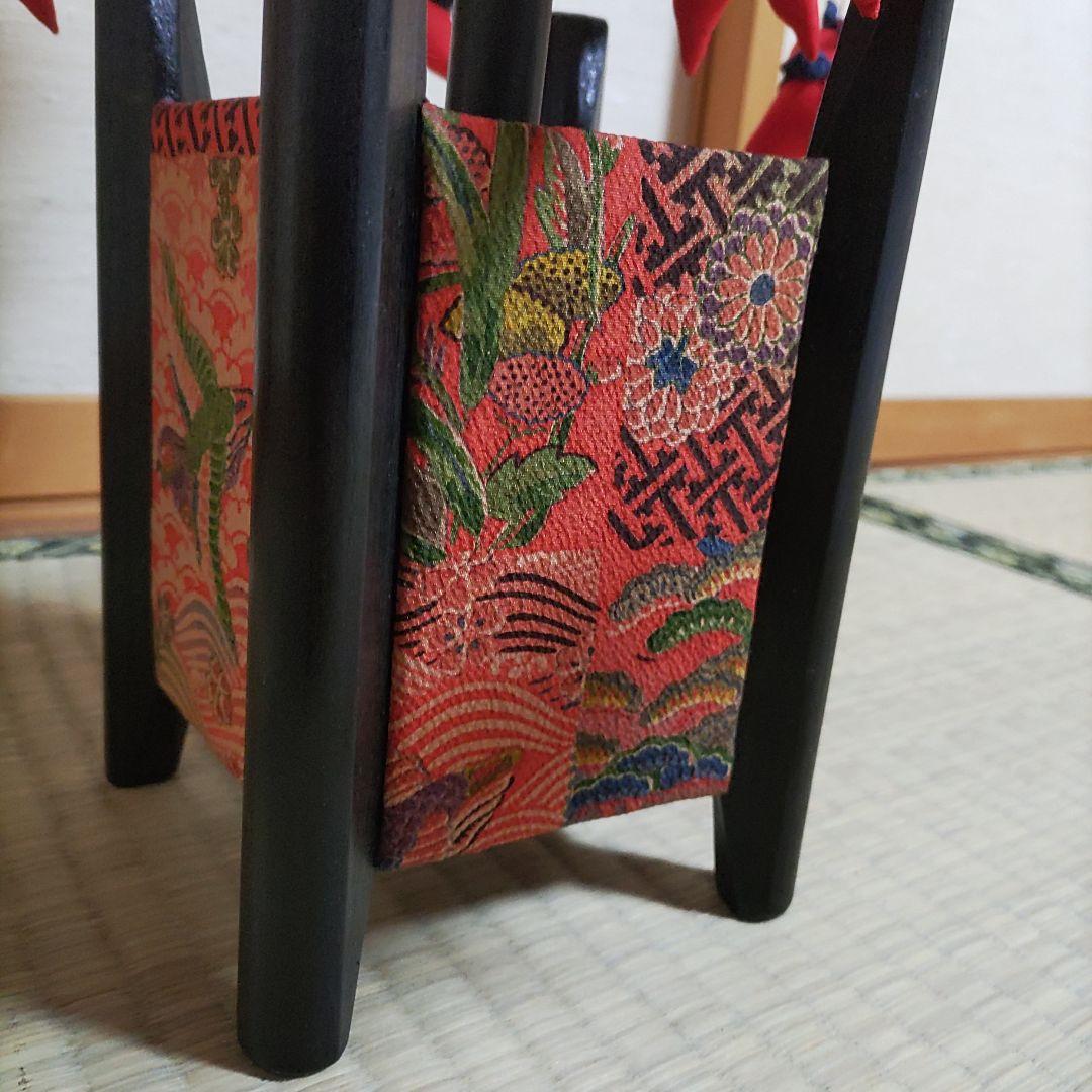 希少　二重層　ちりめん細工　傘福　さるほぼ