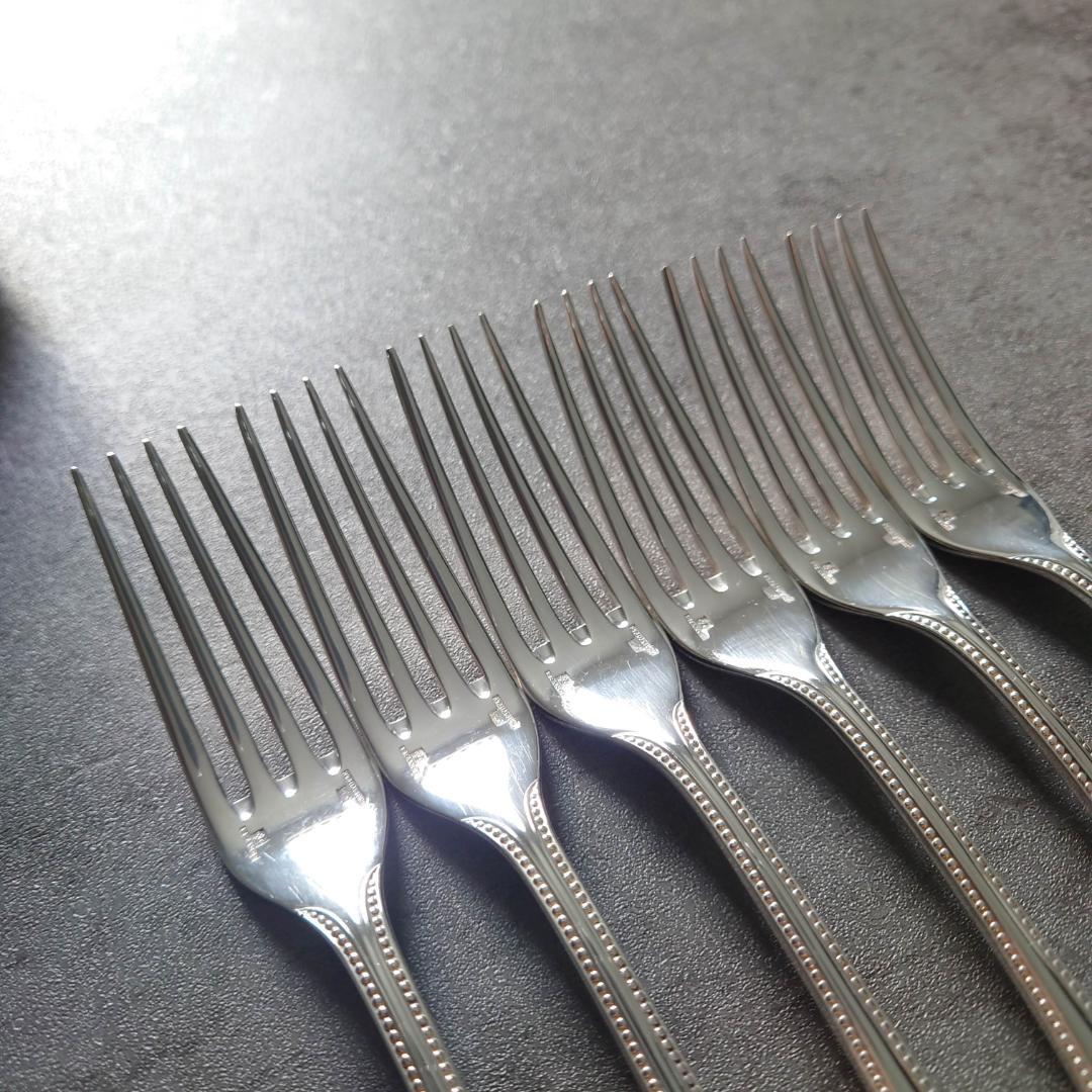 美品 クリストフル パール デザートフォーク 6点