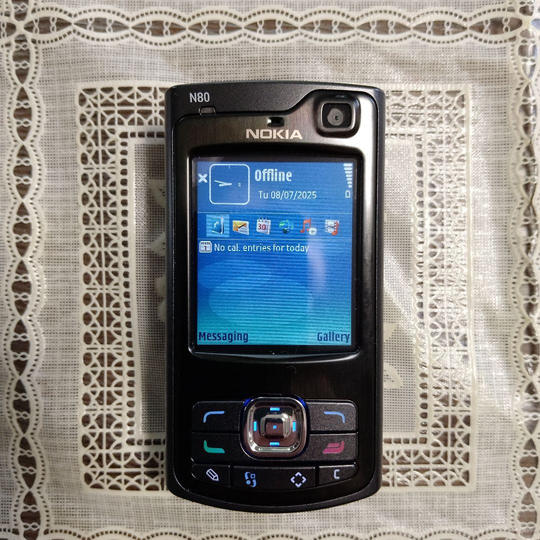 NOKIA 音楽プレーヤー搭載携帯電話『N80』純正バッテリー付 フィンランド製