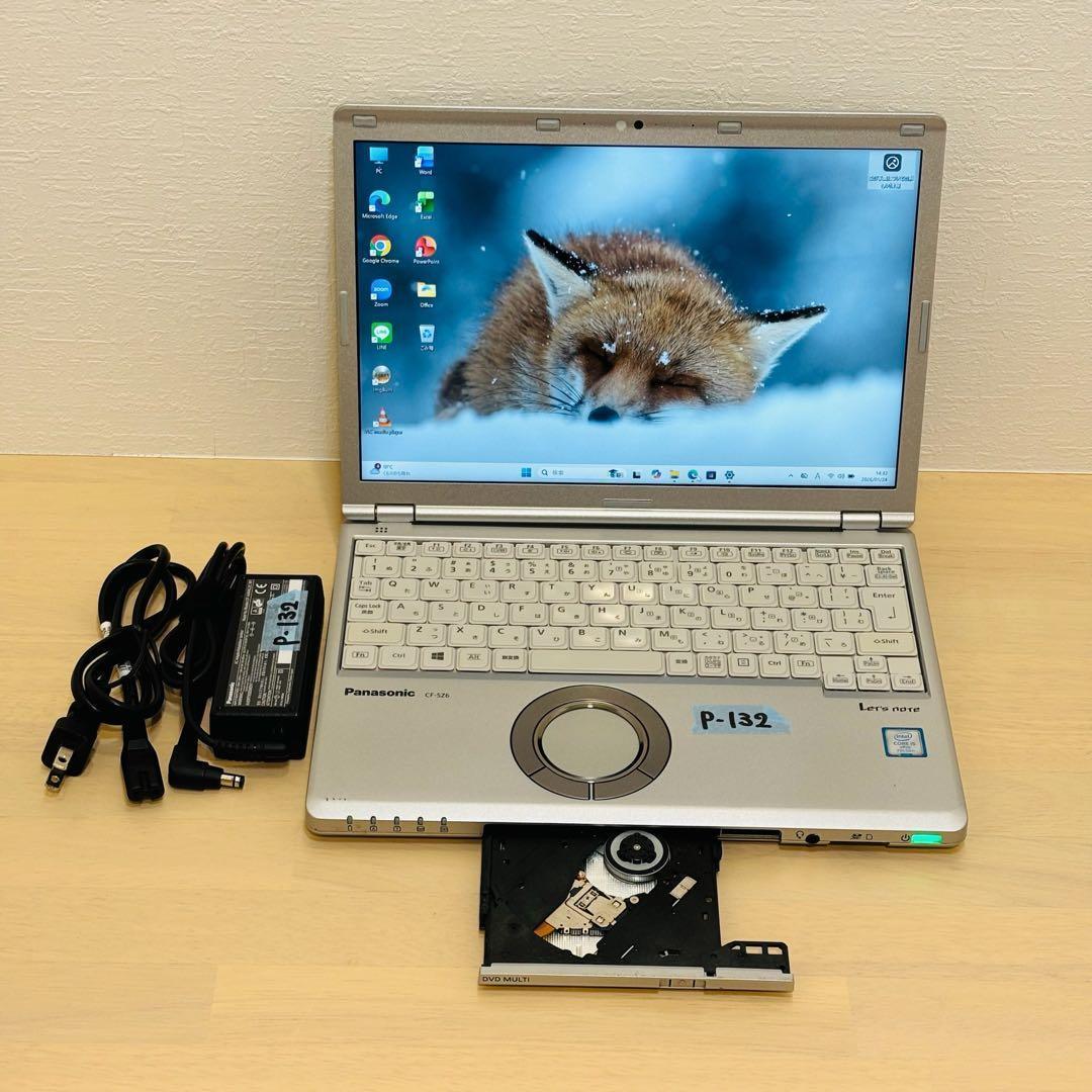 レッツノート PC Windows11 SSD DVD オフィス付き P-132