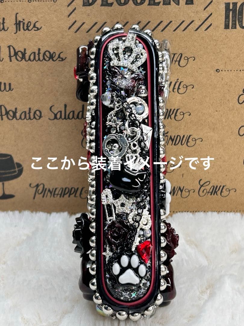 ［即購入可］IQOSイルマ（i)デコ34＆ドアカバー-黒＆銀×ダークレッド-