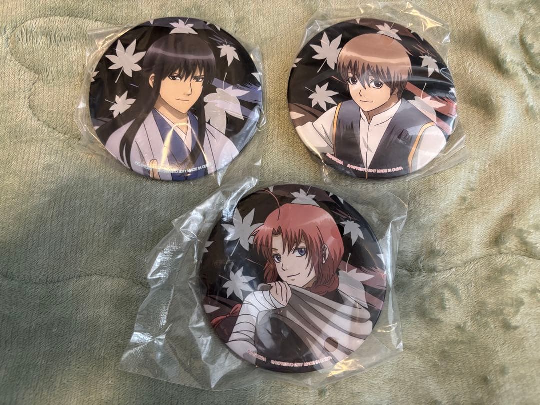 銀魂　缶バッジ、アクキー、ポストカード、ステッカー、メモ帳