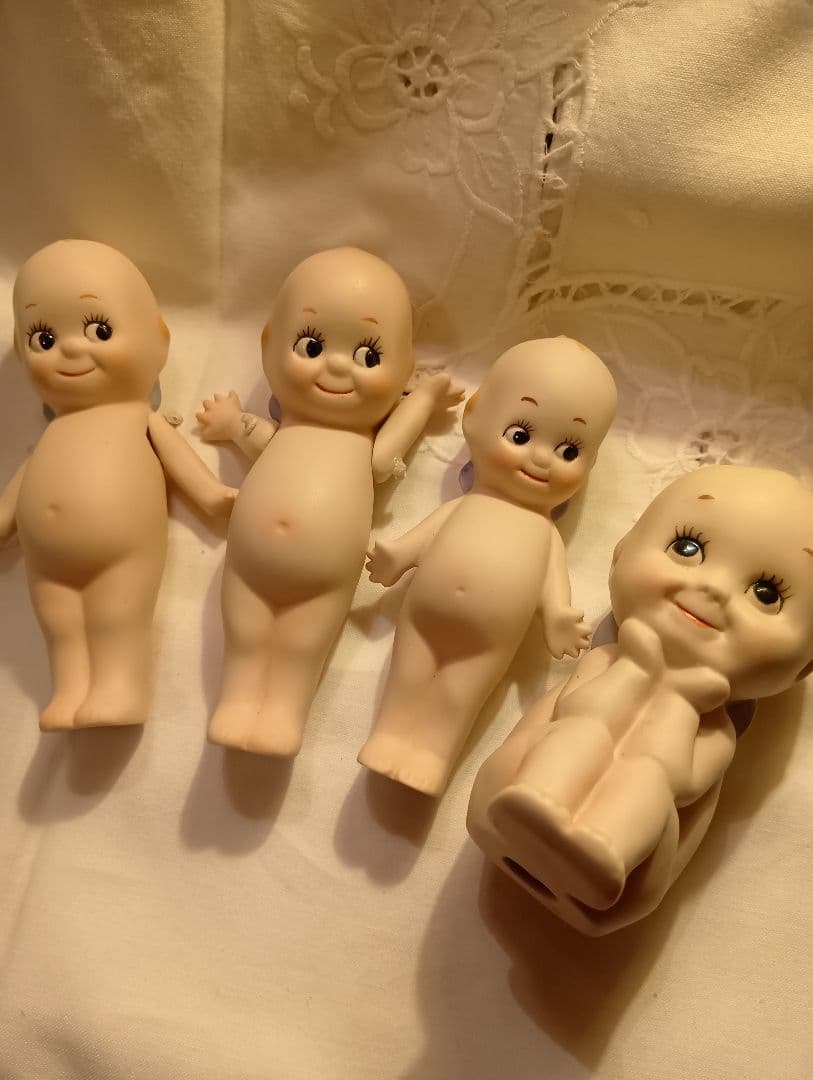 ♥くりくりお目目が可愛いヴィンテージ　ビスクドール　キューピーD ミニョネット