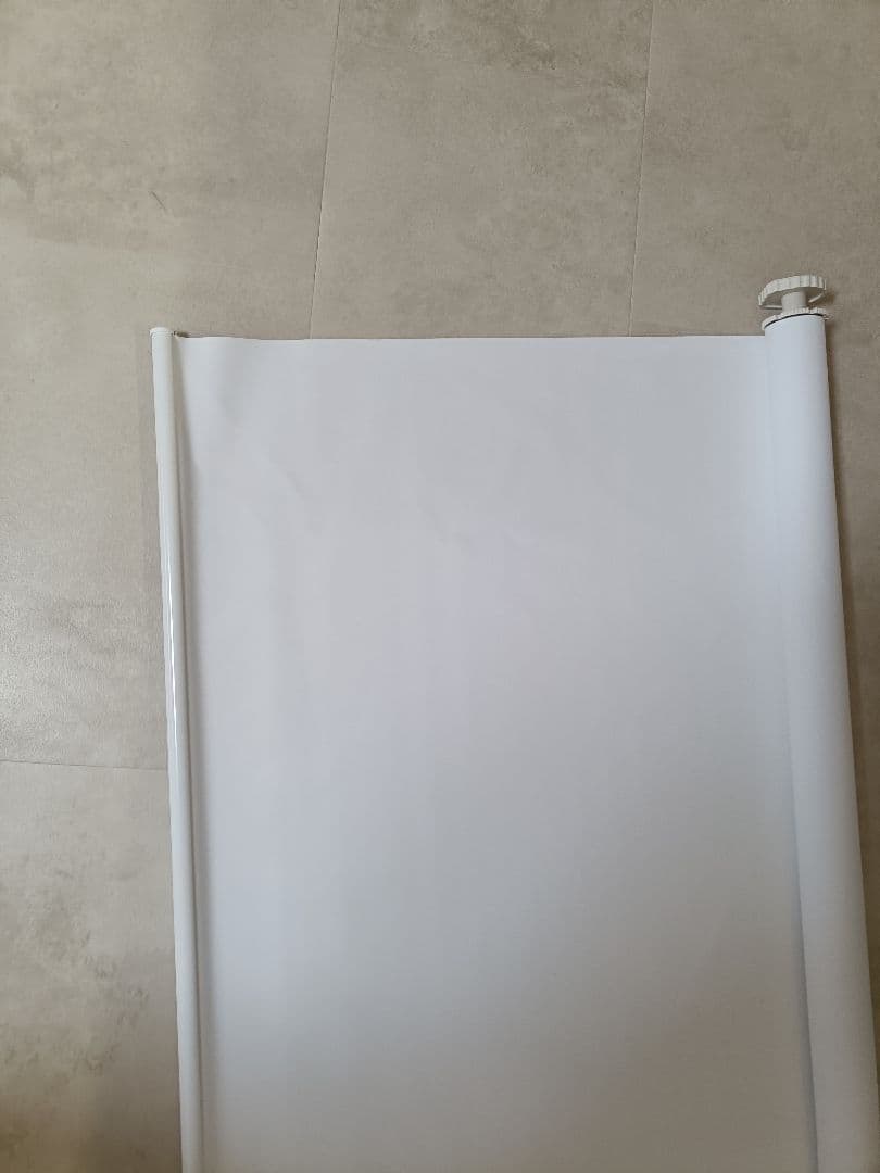 ロールスクリーン　ロールカーテン　白　突っ張り　ブラインド　遮光　200×160