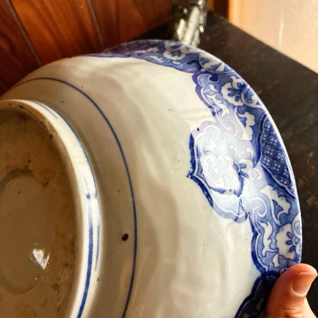 骨董　図変わり印判　超希少ブチ馬群　唐獅子　花唐草　捨身月兎　窓絵　兜型　大鉢