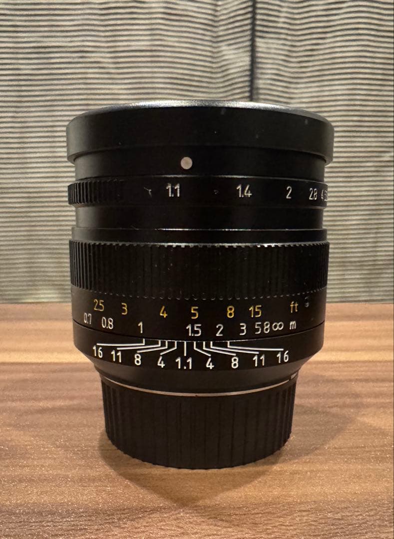 7artisans 50mm F1.1 [ブラック] ライカMマウント　七工匠