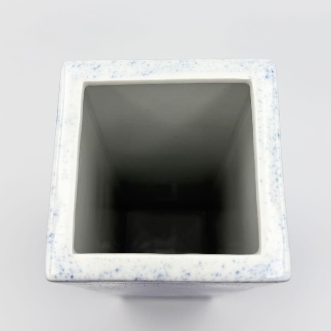 未使用品　木箱付き　宮内庁御用達　深川製　白鷺　花瓶　花器　フラワーベース　共箱