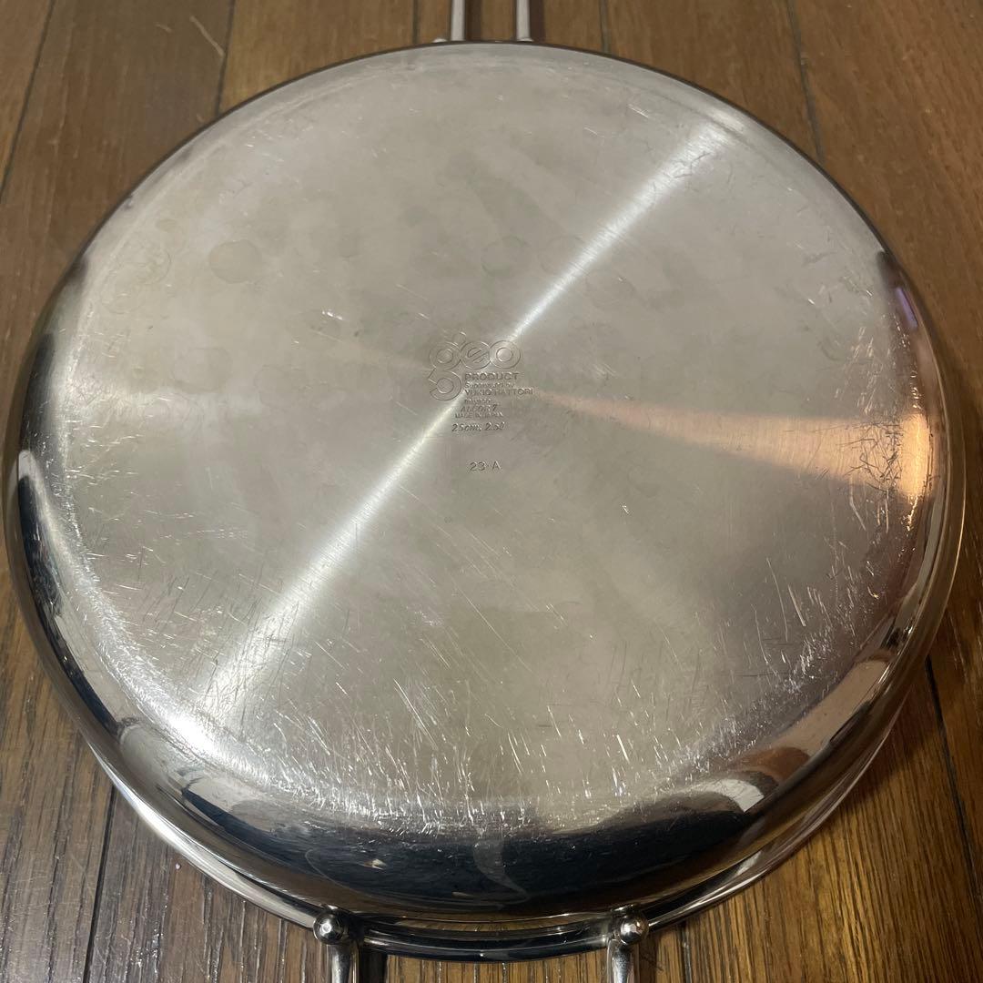 ジオ・プロダクト3点セット　片手鍋20cm　ソテーパン25cm　両手鍋25cm