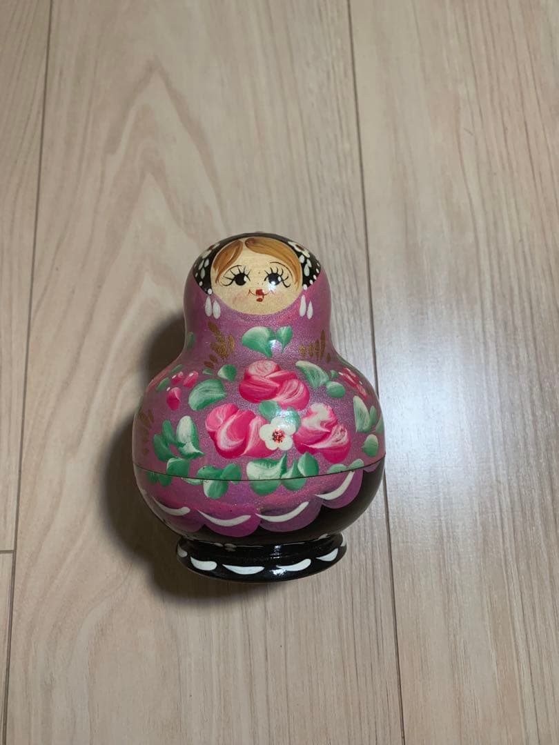 ロシア製マトリョーシカ 10体セット 花柄