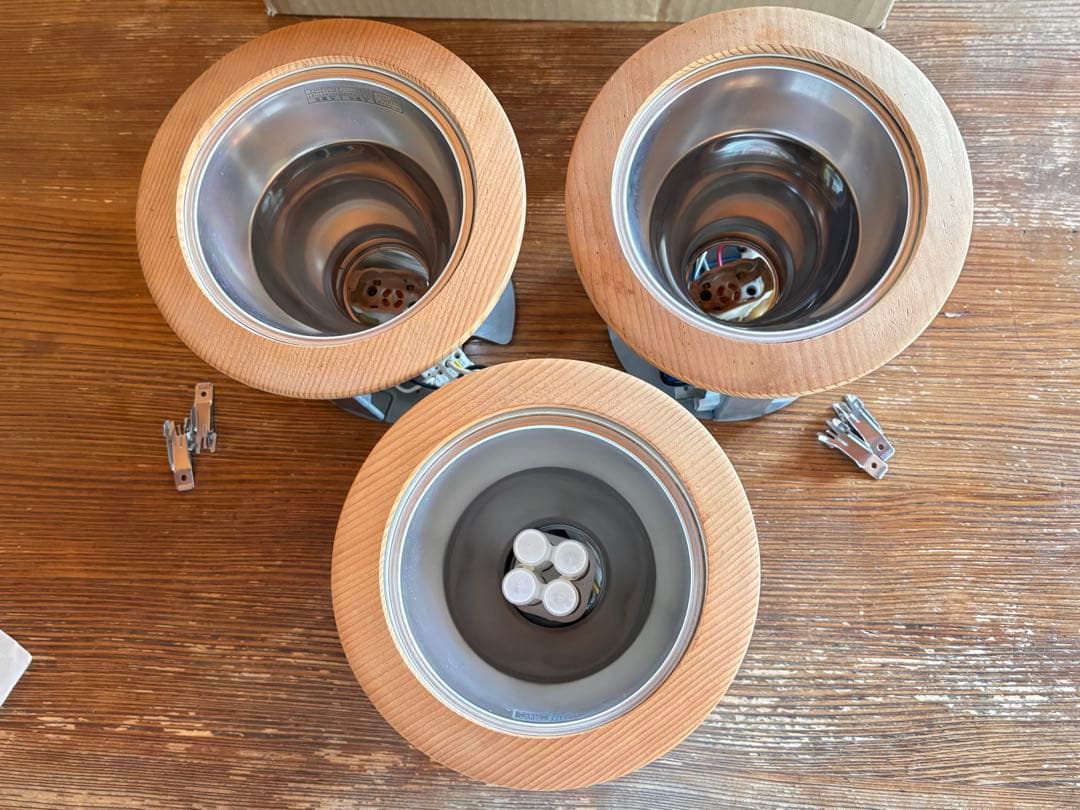 東芝　ダウンライト　木製　3個セット