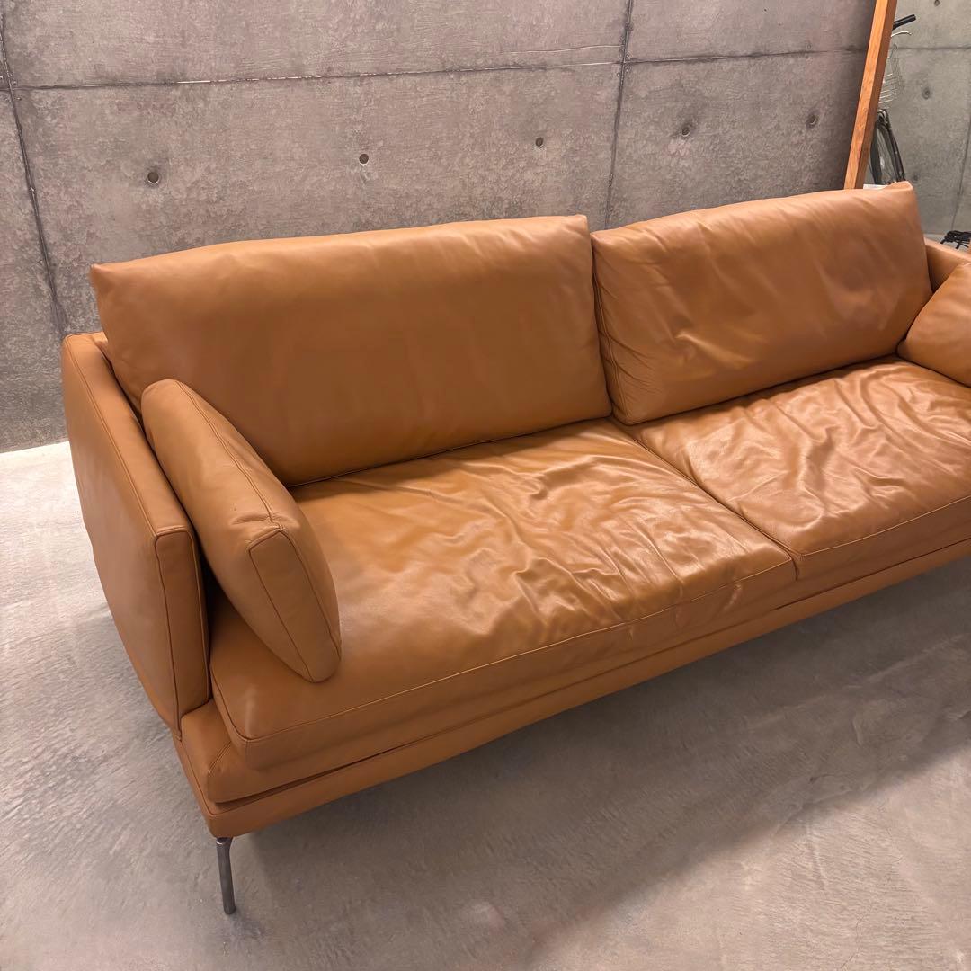 ZANOTTA WILLIAM ザノッタ ウィリアム　3人掛けレザーソファ