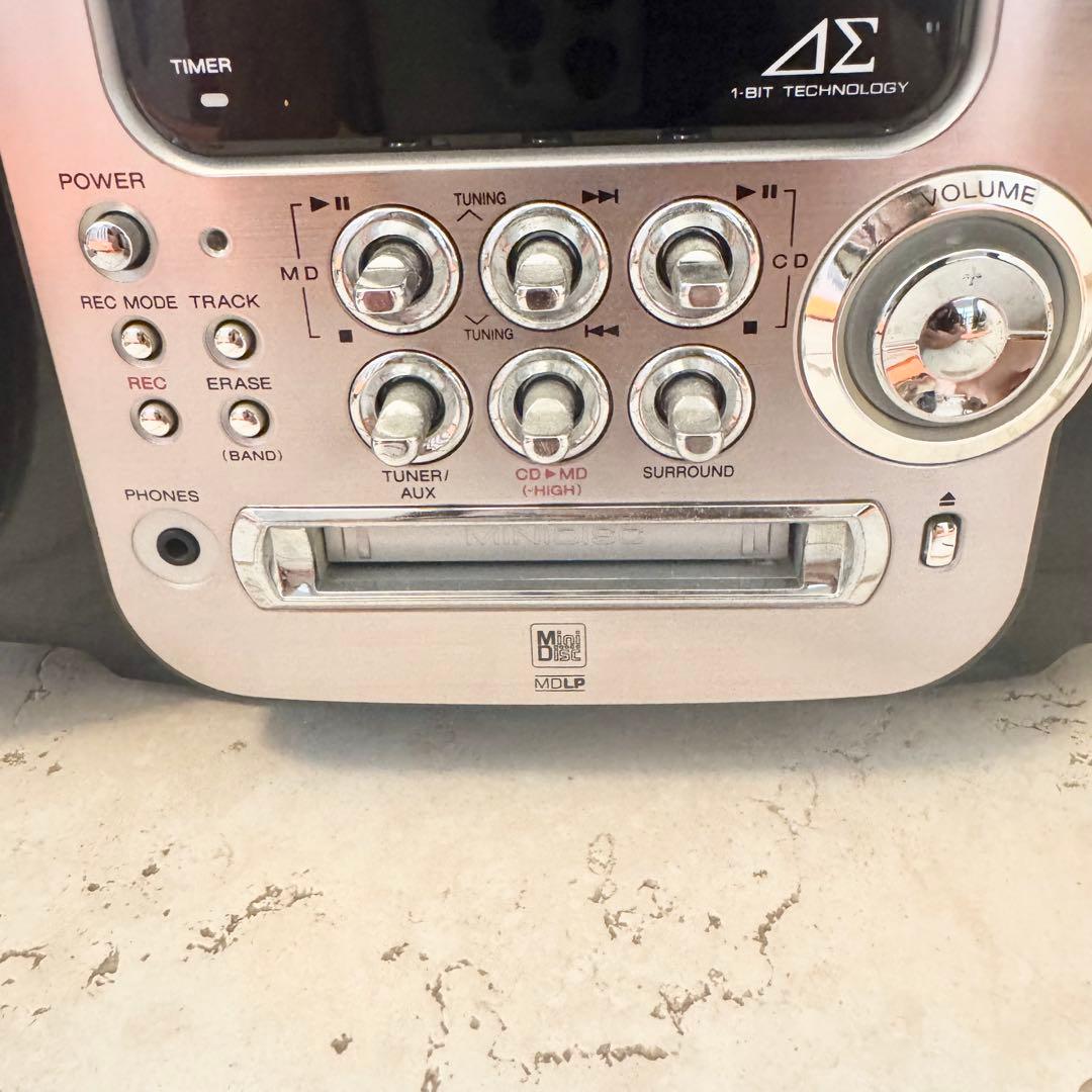 SHARP 1ビットMD/CDプレイヤー SD-FX20-B ラジカセ シャープ